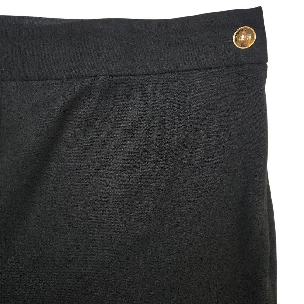 Lauren Ralph Lauren‎ Petite Dress Pants Trousers 4P Black Workwear Minimalist